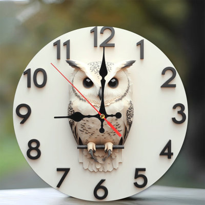 Owl Wall Clock Decorative