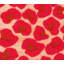 Tapis rouge / brun clair à imprimé animal-486637223