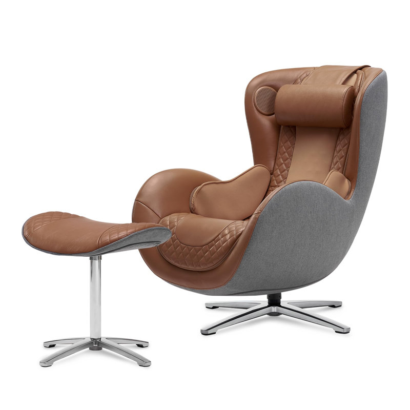 Fauteuil inclinable massant et massant avec repose-pieds, haut-parleur Bluetooth et chargeur intégré NEAUUS. Fauteuil de massage portatif Shiatsu