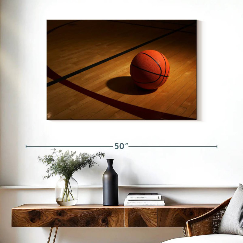 Ballon de basketball Sireci, H 26 po x l 39 po