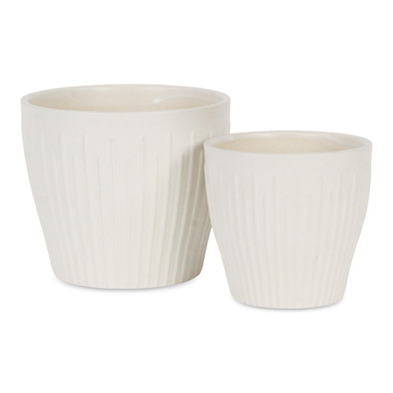 Uljana Handmade Ceramic Pot Planter, 5.75" x 6.75" x 6.75"