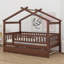 Lit en bois avec couchette-1076371909