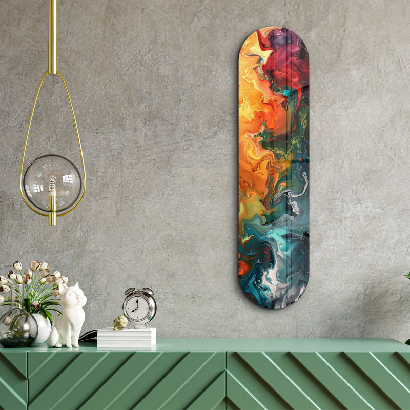 Peinture décorative en verre trempé