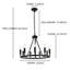 Luminaire suspendu à 9 lumières Latricia-834957069