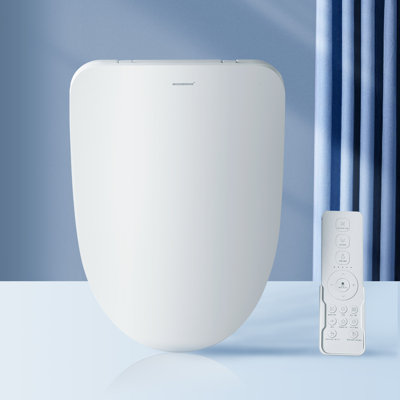 Lyon Smart Electric Bidet Seat: Auto Open/Close, Child Wash for Kids & Disabled via Wireless Remote, Heated Seat, Warm Water, Night Light & Deodorization