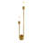 Kisara Solid Brass Armed Sconce-84676341