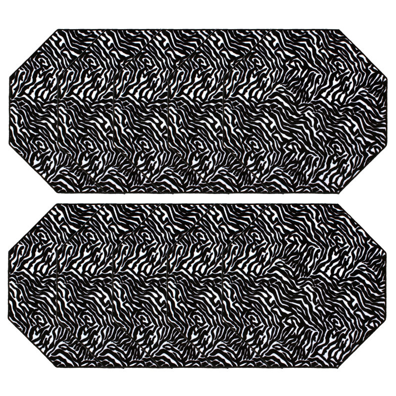 Ensemble de tapis en nylon touffeté Berganzo, Octogone 2 pi