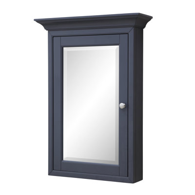 Bernardsville 24.25'' W 33'' H Surface Framed Medicine Cabinet Mirror 3 Adjustable
