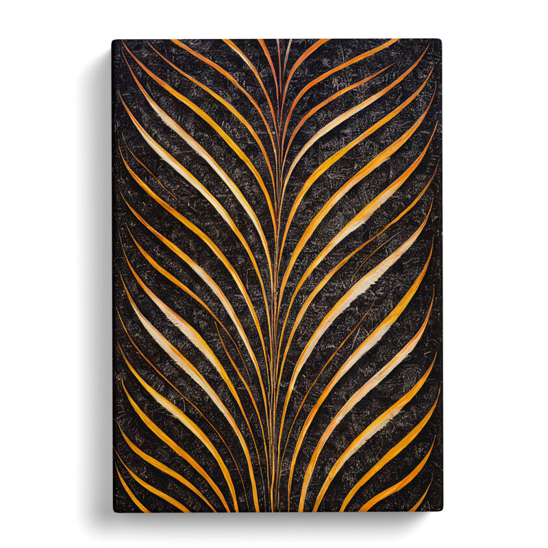 Sacred Feather - Wall Art, 50cm H x 35cm W x 3cm D, Wrapped Canvas