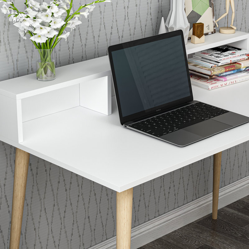 Bureau d'étudiant, H 60 po x l 120 po x P 75 po, Blanc
