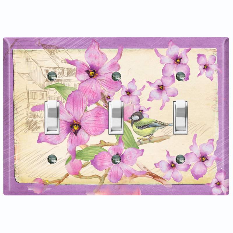 Landscape & Nature 3 - Gang Toggle Light Switch Standard Wall Plate