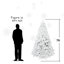 Arbre de Noël blanc avec fil mémoire, arbre en PVC artificiel à charnière, arbre de Noël de Noël facile à assembler pour la décoration intérieure (ornements non inclus)-387777625-387777624