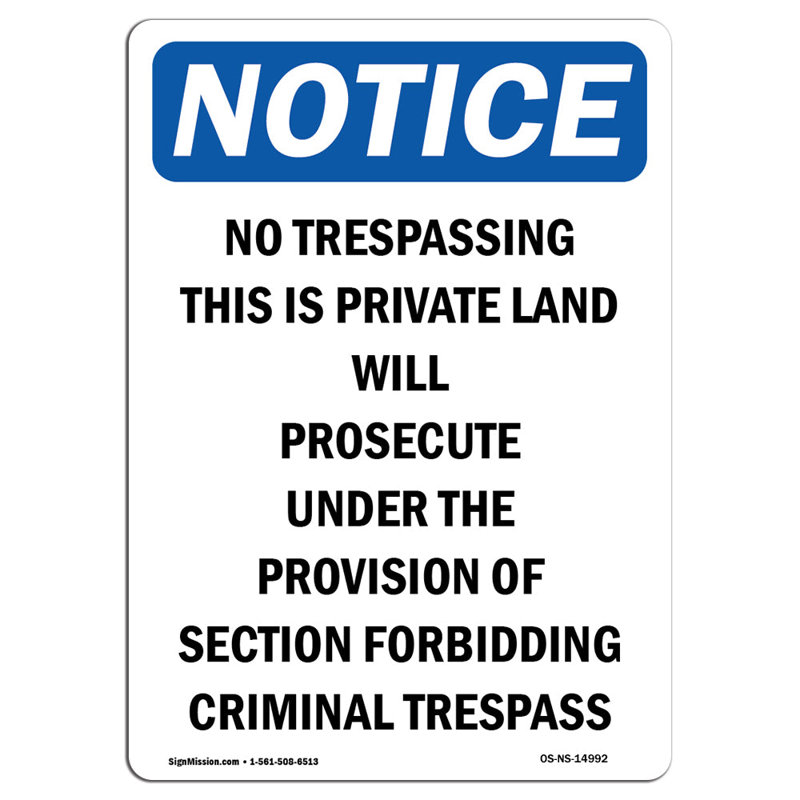 No Trespassing This Is Personal Sign