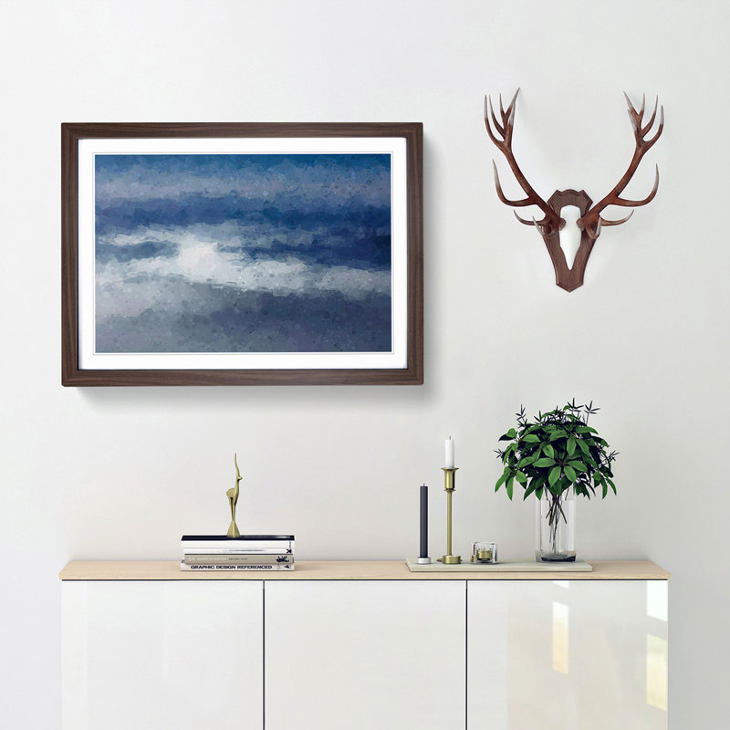 Mist of Time - Picture Frame Graphic Art Print, Walnut Framed, 48cm H x 65cm W x 2cm D