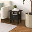 Ensemble de 2 tables de chevet modernes en bois 15,51 po x 15,5 po x 17,52 po avec tiroir et tablette-416389070-416389111