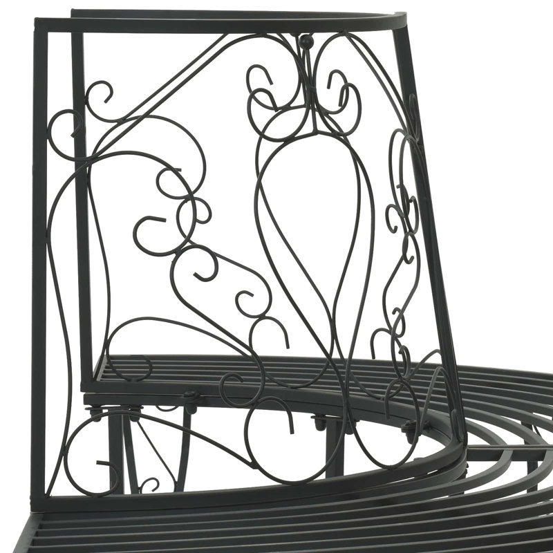 Outdoor Bench, Black