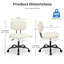 Fauteuil de bureau pivotant en similicuir avec dossier Duthill-341467006