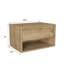 Table de chevet flottante murale Benaniah 24 po-962802107