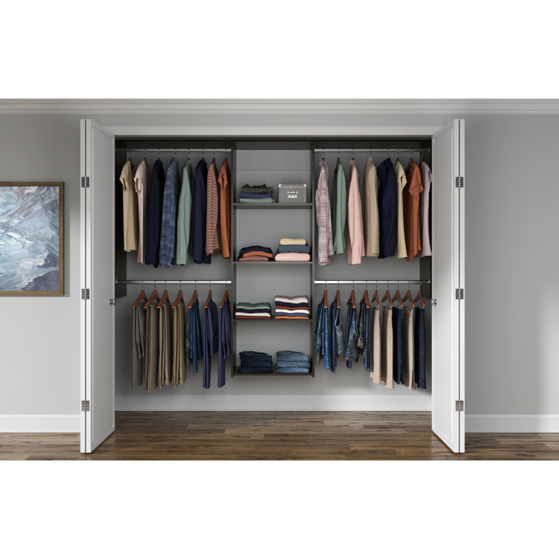Jax 48" W - 96" W Closet System Kit, Truffle