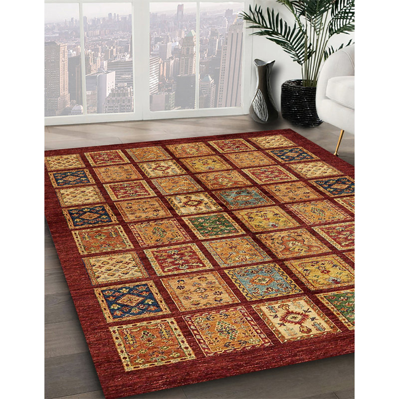 Tapis abstrait moderne 627, Carré 5 pi
