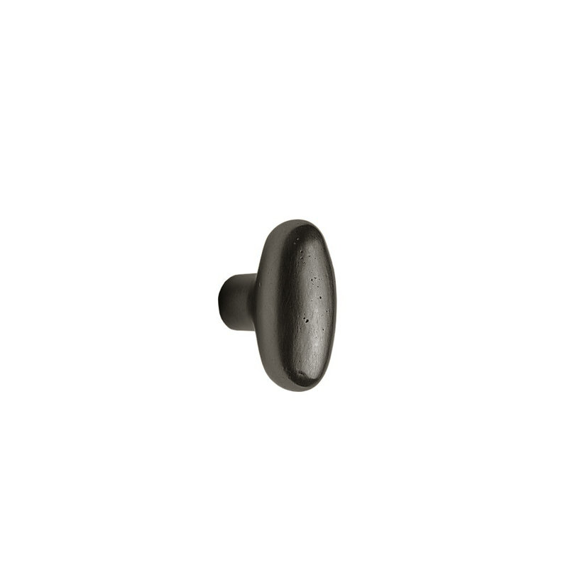 Potato Bronze Oval Knob, Silicon Bronze Dark Lustre