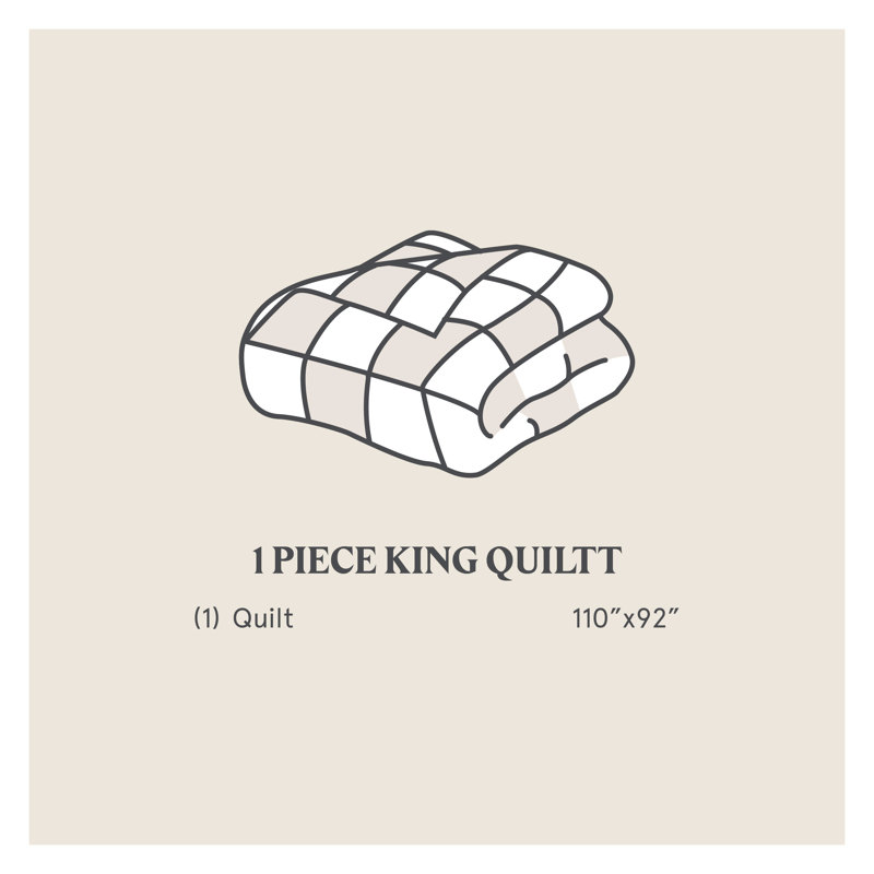 King Size Gray Velvet Diamond Quilted Quilt Set