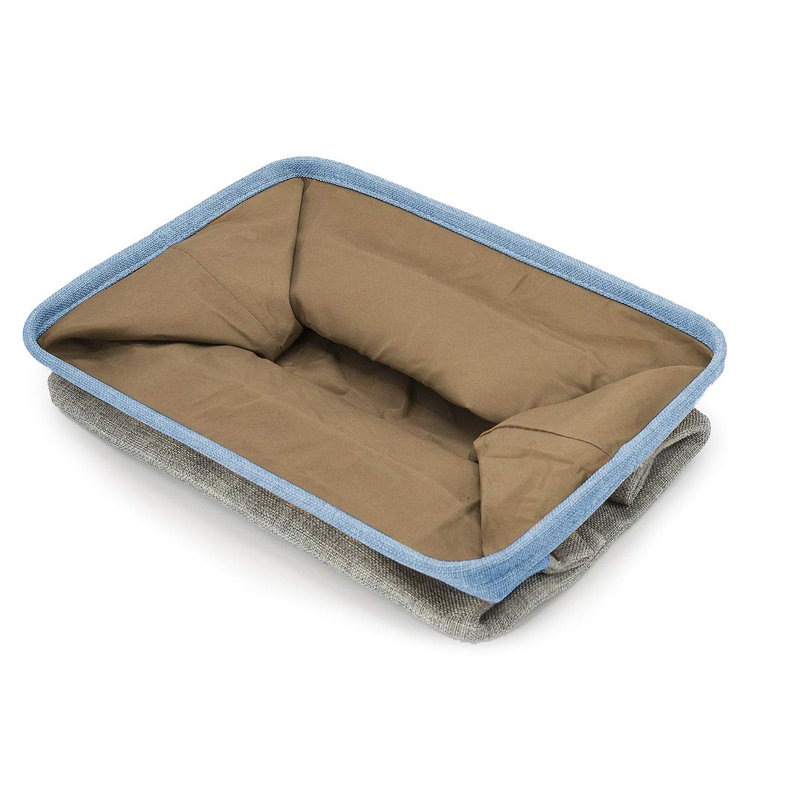 Fabric Cubby Organizer with Handles 1 Pack, Blue