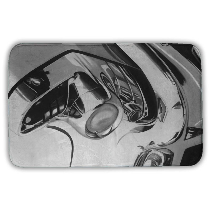 Faustena Non-Slip Bath Mat, 34" W x 21" L