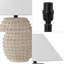 Lampe de table DEL minimaliste scandinave en fer et céramique 18,25 "Effie-15367017