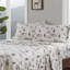 4 pièces de drap-housse en daim gris 100% flanelle de coton double / double ajusté 12 po pour grand / très grand / 14 po de profondeur avec 2 taies d'oreiller élastiques lavables à la machine - pas de problème pour les matelas 1 facile d'entretien-118893824