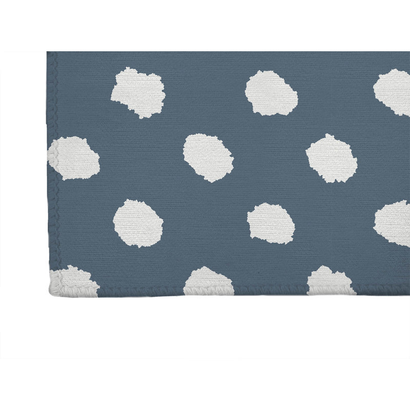 Grunge Dot Non-Slip Outdoor Rug, Runner 2'6" x 8'