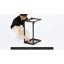 Table de bout en forme de C avec pieds réglables, petite table d'appoint pour canapé, table de canapé avec structure en métal pour le salon, la chambre à coucher, le chevet-1918186327