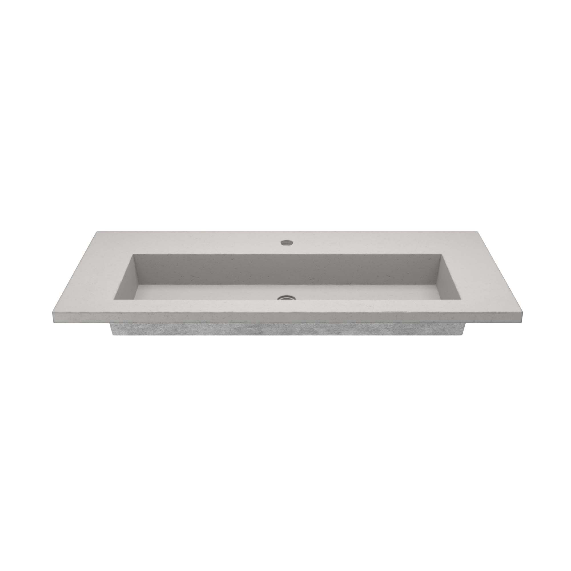 Capistrano 48.5" Concrete Bathroom Vanity Top with Sink, Ash , Single