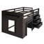 Lit mezzanine simple avec armoire et tablette-707698271