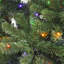 Arbre de Noël vert pré-éclairé avec lumières DEL multicolores et base en métal-69886814