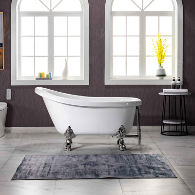 Glory 53.88'' x 29.88'' Mounting / Installation Required Soaking Acrylic Bathtub