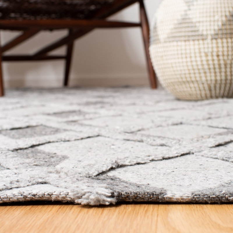 Amritpal Hand Loomed Performance Geometric Rug, Rectangle 6' x 9'