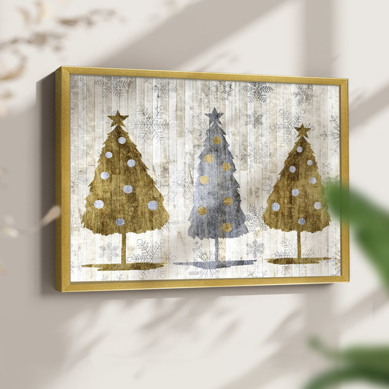Sophisticated Christmas Collection A -Framed Print - Restickable