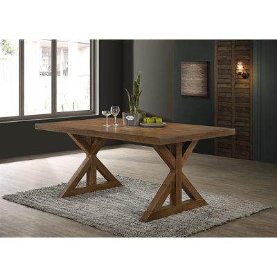 Tamika Enna Morden Farmhouse Wood Dining Table