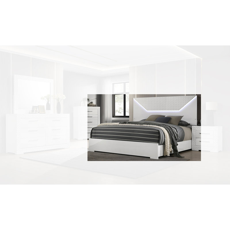 Nusayr Panel Bed, Très grand