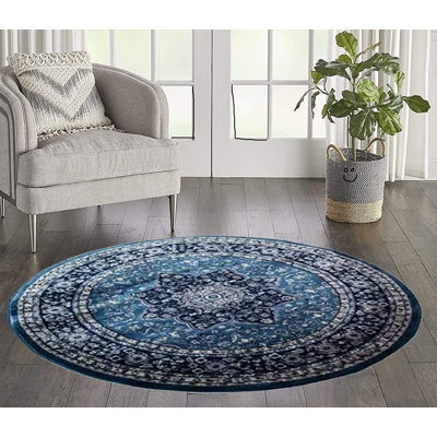 Round Denelle 120cm X 120cm Area Rug