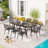 Alyah 8 - Person Patio Dining Set with Extendable Rectangular Table