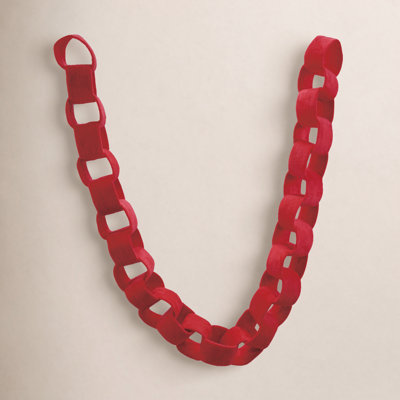 Velvet Chain Link Garland