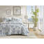 Ensemble de housse de couette pour lit très grand 100% satin de coton 3 pièces Botanical-114714045-114714047