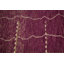 Grand tapis oriental marocain à rayures mauves