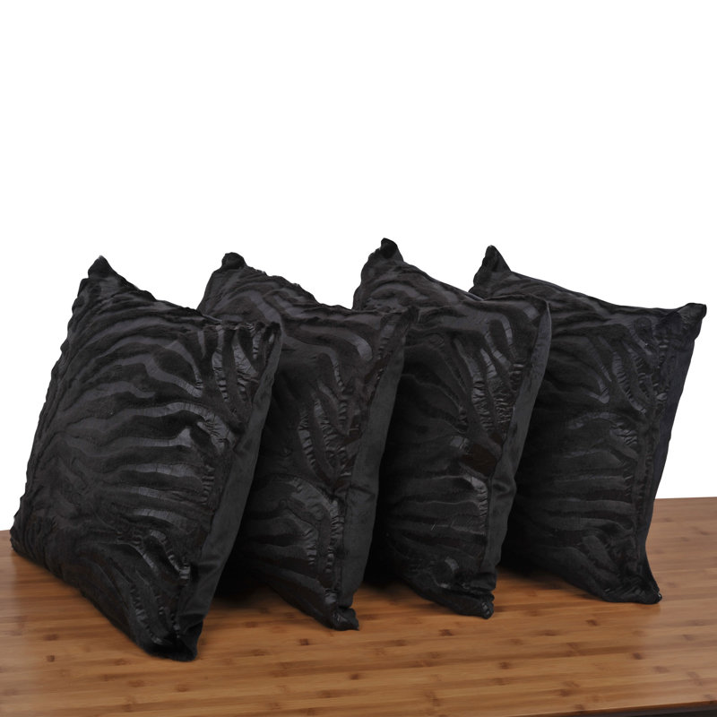 Reversible Embossed Mink Microsuede Pillow Cover Set, 20"