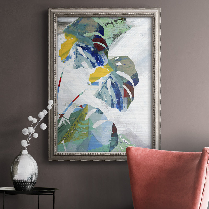 «Monstera X», reproduction sur toile encadrée, H 27 po x l 18 po x P 2,5 po