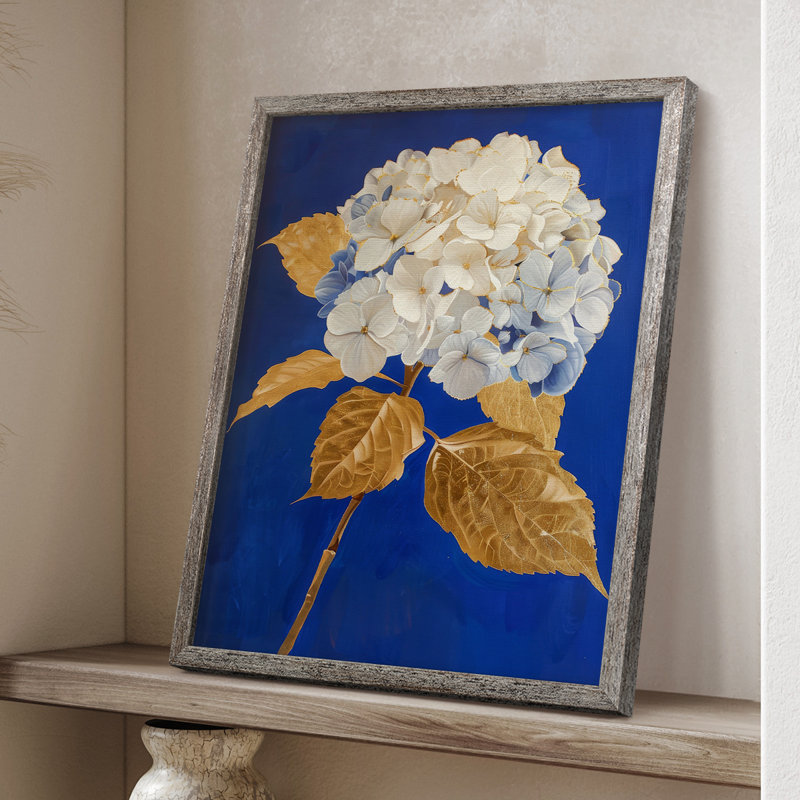 «FLORAL Series Lxxxi», reproduction encadrée - bois massif, H 11 po x l 9 po