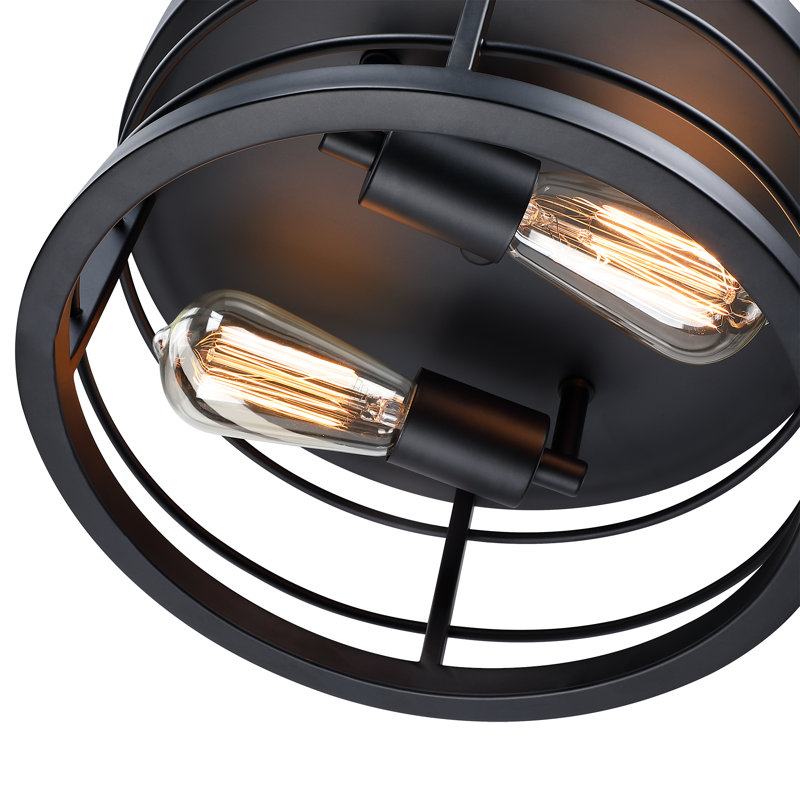 Plafonnier semi-encastré 2 lumières