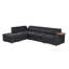 Canapé modulaire en tissu avec repose-pieds Tilena-507109167